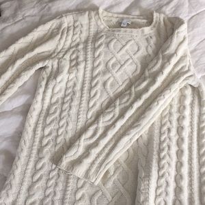 White/cream JJill lightweight S sweater